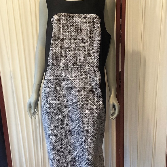 Classiques Entier Colorblock Sleeveless Dress Black/ White Size 20W - Picture 11 of 11